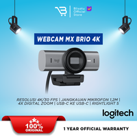 Gambar Logitech MX Brio Webcam Streaming Ultra HD 4K, 1080p pada 60 FPS - Hitam dari Blisatu.id Kota Administrasi Jakarta Pusat 2 Tokopedia
