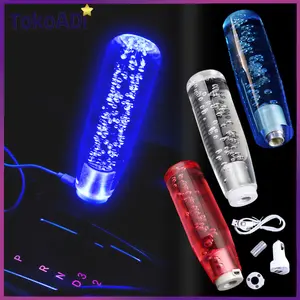 Multicolor Shift Knob Led 15cm Model Terbaru Knop Perseneling Mobil Crystal Univeresal