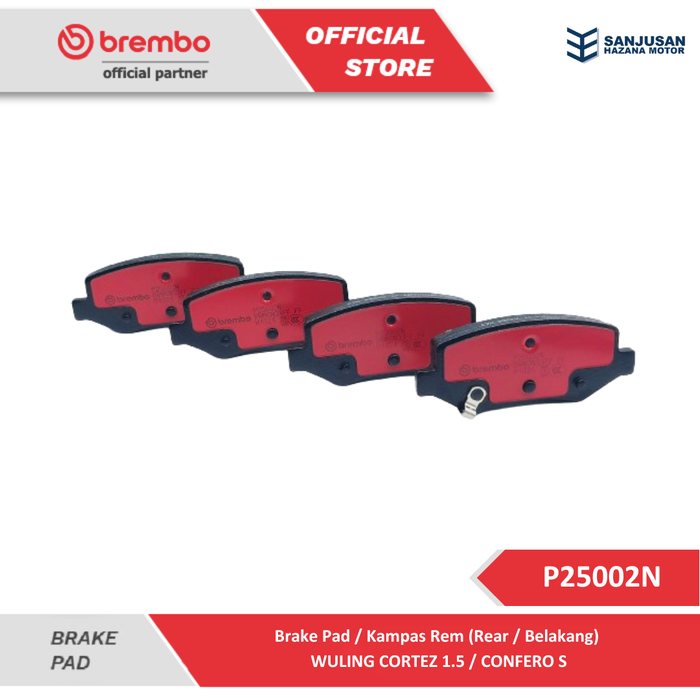 Gambar Brake Pad Rear / Kampas Rem Belakang Brembo Wuling Cortez 1.5 / Confero S - P25002N dari BREMBO PARTNER INDONESIA Kota Administrasi Jakarta Pusat Tokopedia