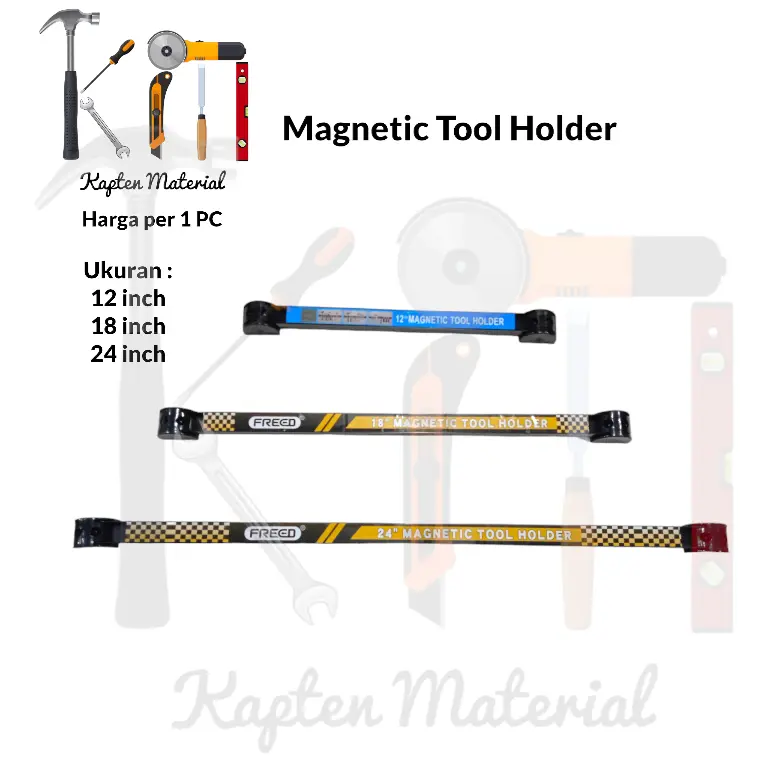 Magnetic Tool Bar | Tongkat Perkakas Magnet | Tool Holder |Rak Gantung