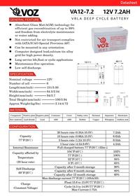 Gambar VOZ Battery 12V 7.2AH Deep Cycle VRLA Aki Baterai Kering 7.2 ah 12 V dari outletPC.id Kota Medan 5 Tokopedia