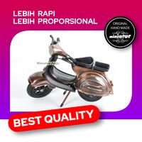 Gambar Miniatur Vespa Coklat/Natural Kualitas 1 dari miniaturjogja Kab. Sleman 3 Tokopedia