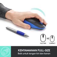 Gambar Logitech M190 Full Size Wireless Mouse Kozak Garansi Resmi M 190 Biru Hitam - Hitam dari Click & Go Tokopedia Kota Bandung 3 Tokopedia