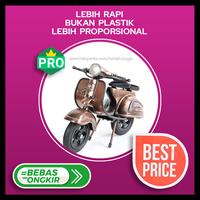 Gambar Miniatur Vespa Coklat/Natural Kualitas 1 dari miniaturjogja Kab. Sleman 1 Tokopedia