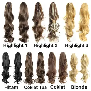 PONYTAIL WIG JEPITAN PENAMBAH VOLUME RAMBUT DENGAN HAIR SINTETIS
