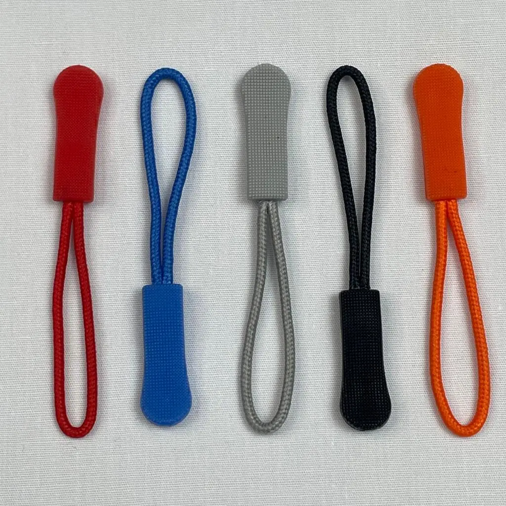 Tarikan Resleting Zipper Puller Puler Rope Tali Tas Jaket Outdoor Waistbag Slingbag Hitam