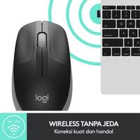 Gambar Logitech M190 Full Size Wireless Mouse Kozak Garansi Resmi M 190 Biru Hitam - Hitam dari Click & Go Tokopedia Kota Bandung 4 Tokopedia