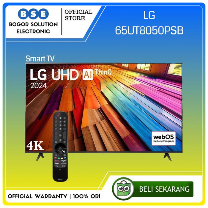 Gambar LED LG 65 Inch Smart TV UHD 4K LG 65UT8050 4K HDR 10 Pro LG 65UT80 LG 65UT8050PSB [RESMI] dari Bogor Solution Electronic Kota Bogor Tokopedia