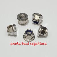 Gambar Mur Nylon Flange M8 Stainless Steel dari ANEKA BAUT SEJAHTERA Kab. Bekasi 3 Tokopedia