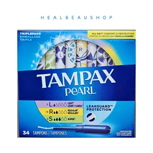Tampax Pearl Tampon Anti Bocor Light Reguler Super Ultra /Pcs Original USA