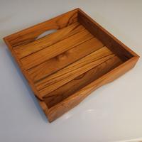Gambar Leolle Bali Nampan Kayu Jati Square Strip 25cm | Baki Saji Kotak Kayu Jati Solid Handmade | Serving Tray Minimalis Estetik Cafe & Villa | Tatakan Kayu Saji Minuman & Snack | Nampan Dekoratif Meja Makan Premium | Wadah Organizer Kayu Jati Anti Lapuk dari Leolle Bali Kota Denpasar 3 Tokopedia