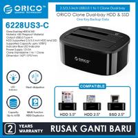 Gambar ORICO 6228US3 HDD SSD Hard Drive Docking Station Hardisk 6228 dari Click & Go Tokopedia Kota Bandung 1 Tokopedia