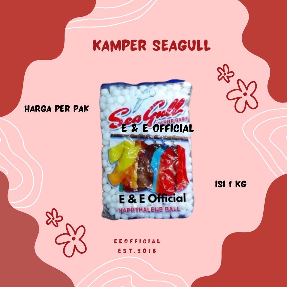 KAMPER PUTIH SEA GULL 1KG / KAMPER BARUS /KAMPER BAJU / KAMPER WC