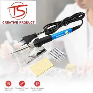 SOLDER SET Solder Adjustable Temperature Fast Heating 60W with 5 Tips