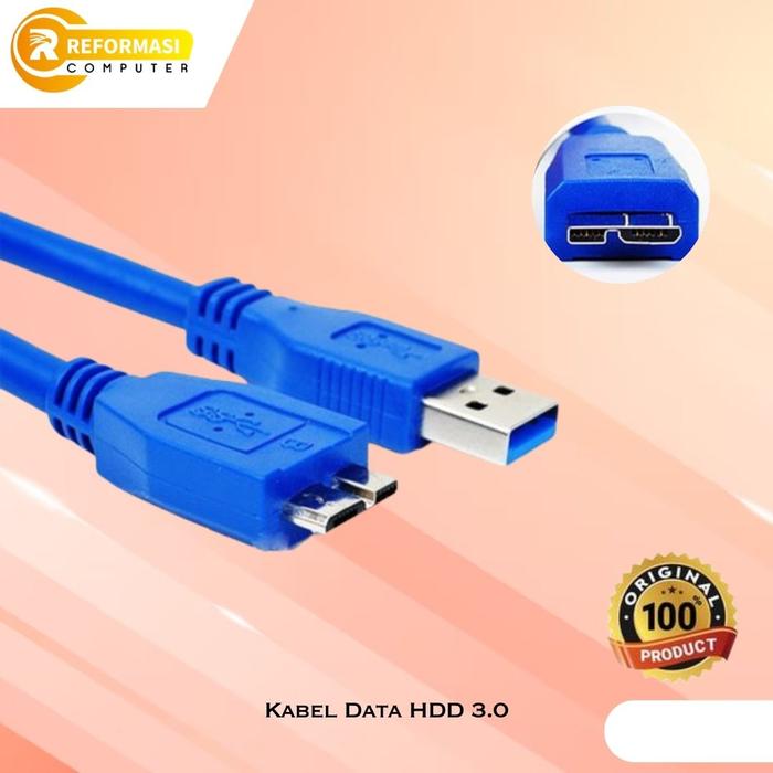 Gambar HDD USB 3.0 to Micro B Data Cable/Kabel Data (ORIGIN) dari Reformasi Computer Kota Administrasi Jakarta Barat Tokopedia