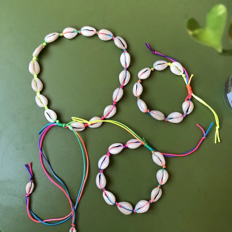 Summer Rainbow Sea Shell Choker & Bracelet / Gelang Kerang Bali 3