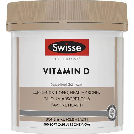 Swisse Ultiboost Vitamin D isi 400 Capsules 0