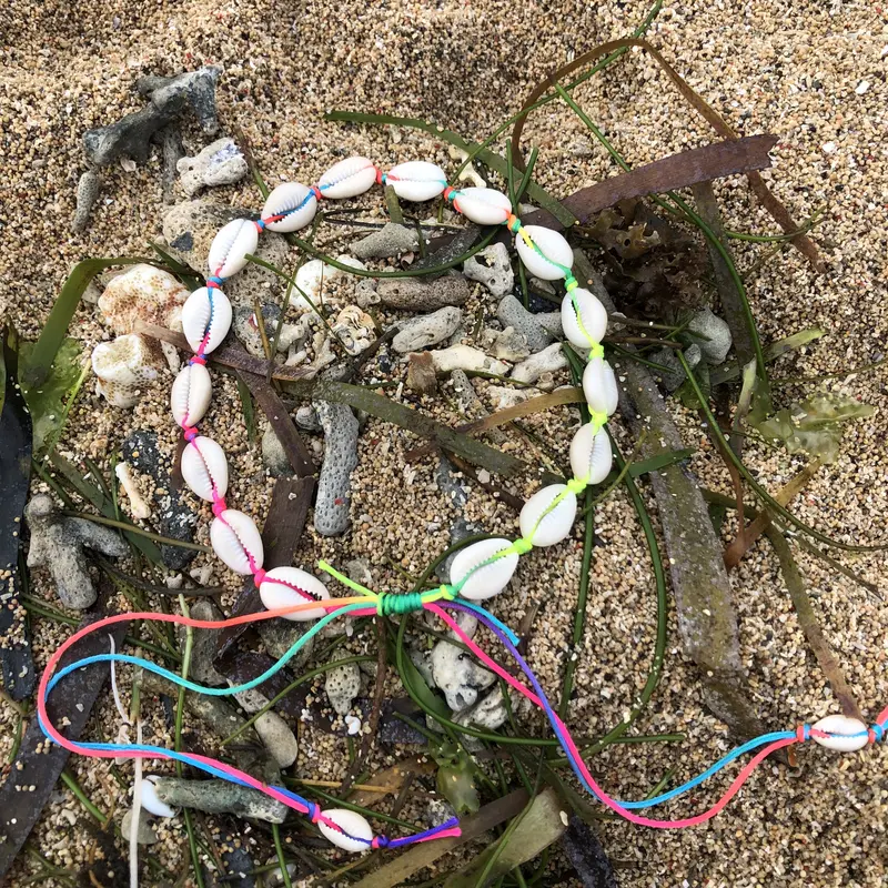 Summer Rainbow Sea Shell Choker & Bracelet / Gelang Kerang Bali 2