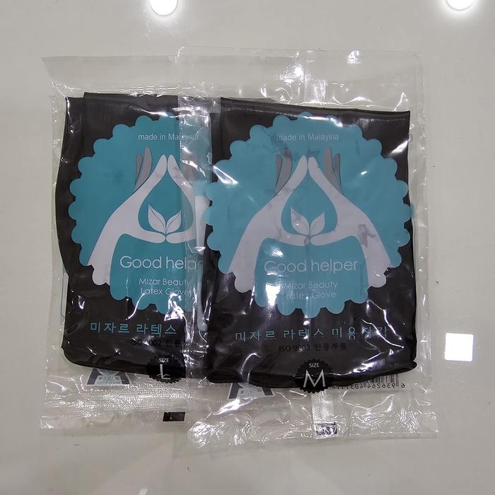 Gambar Gloves Latex Salon Tebal / Latex Hitam / Sarung Tangan Cat Rambut Mizar - M dari JOIS SALON Kota Bandung Tokopedia