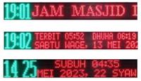 Gambar LED Running Text Jam Sholat Gapura Warga SMD Custom Bergaransi - 96x16 dari Ariansyah Center Kota Bekasi 4 Tokopedia
