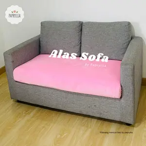Papryllia - Alas Sofa Cover Sofa Yelvo 2 Seater ukuran 150x100cm ( Pink Muda )