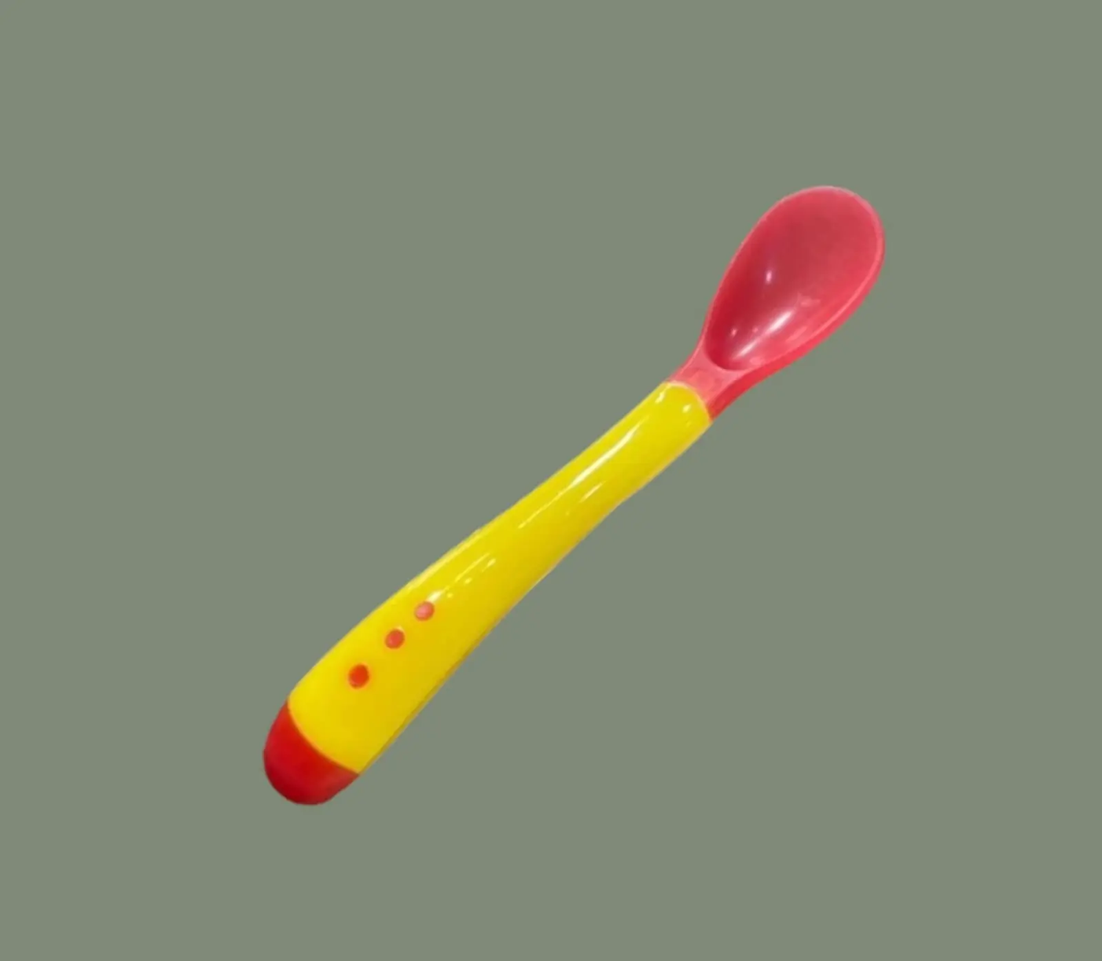 SENDOK MAKAN BAYI SILIKON SENSOR PANAS / SENDOK MAKAN BAYI HARGA PER PCS - MURAH!!!