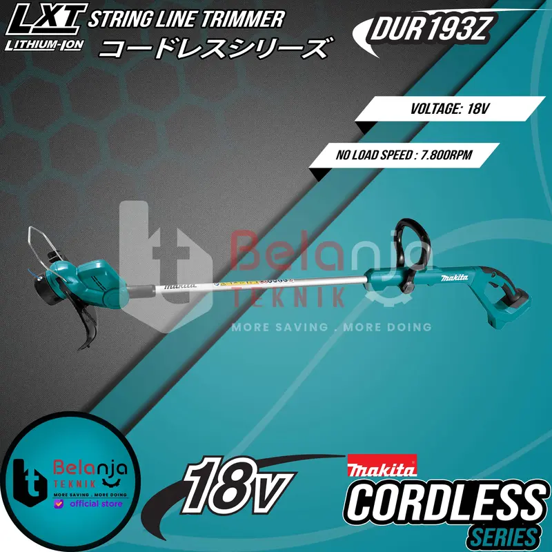 Makita Cordless String Line Trimmer DUR 193 Z Mesin Potong Rumput 18V 1