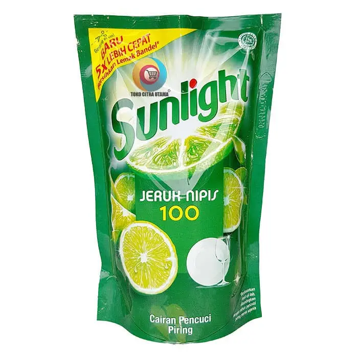 SUNLIGHT Sabun Cuci Piring Jeruk Nipis Pouch 1500gr 1