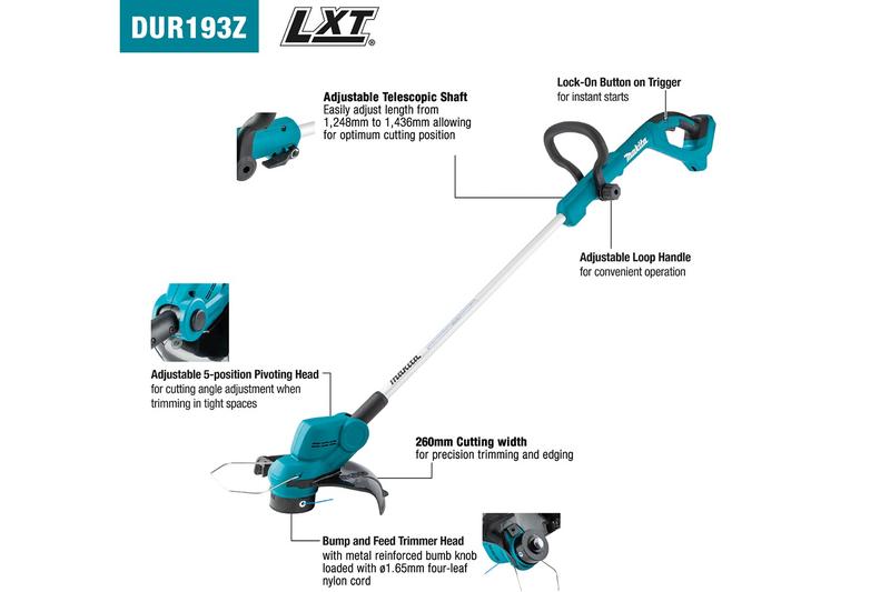 Makita Cordless String Line Trimmer DUR 193 Z Mesin Potong Rumput 18V 5
