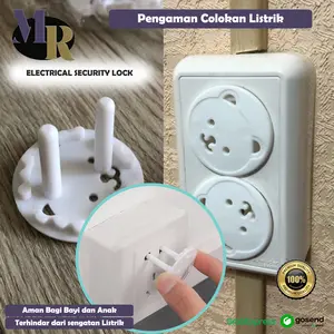Pengaman Stop Kontak Listrik Anak Safety Socket Tutup Pelindung Lubang Colokan Karakter Bear Baby Plug Jangkauan Anak Kecil