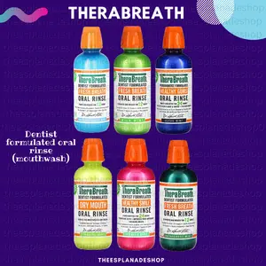 THERABREATH Fresh Breath Oral Rinse Mouthwash Obat Kumur Icy Mild Mint