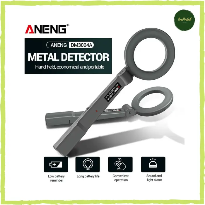 Stud Finder Metal Detektor Logam Handheld Sensitif dengan Alarm Suara & Cahaya Cocok untuk Renovasi Rumah dan Pengecekan Badan Petugas Keamanan