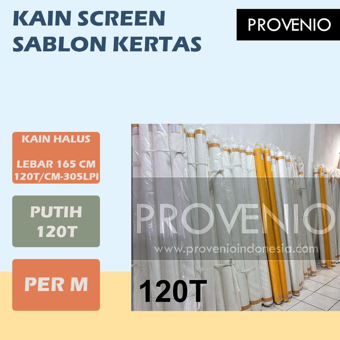Gambar Nectex 120T Kain Screen Mesh Polyester Putih Sablon Kertas Plastik 305 LPI dari Provenio Indonesia Kota Administrasi Jakarta Timur Tokopedia