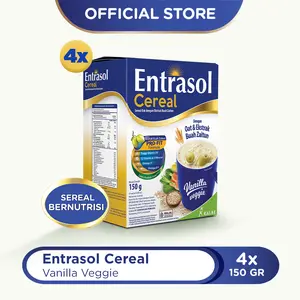 4 Pack Entrasol CEREAL VANILLA VEGGIE (5 Sachet @30gr)