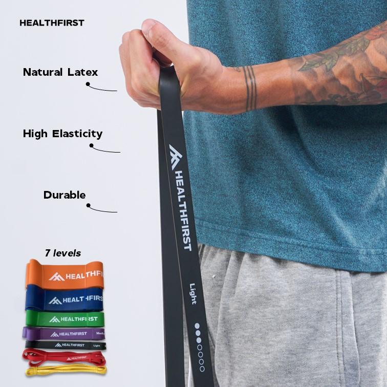 Long Resistance Band HealthFirst | Premium Latex | Karet Fitness & Gym 1