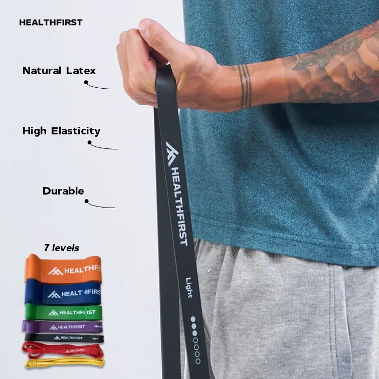 Long Resistance Band HealthFirst | Premium Latex | Karet Fitness & Gym 1