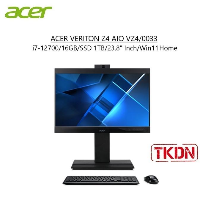 Gambar ACER VERITON Z4 AIO VZ4/0033 - i7-12700/16GB/SSD 1TB/23,8"/Win11 Home dari JnJ Online Kota Administrasi Jakarta Pusat Tokopedia