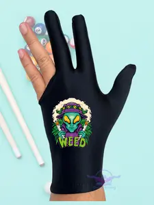 Sarung Tangan Billiard 3 Jari untuk Tangan Kiri FULL