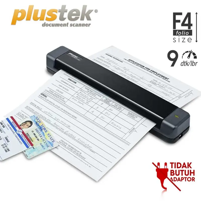 Scanner Plustek MobileOffice S410 Plus -Folio/Legal/F4- 9 Detik/Lembar 0