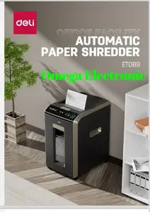 Deli ET089 Paper Shredder Mesin Penghancur Kertas Auto Feeder 150 Lembar 60 Menit ET 089