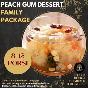 PREMIUM PEACH GUM DESSERT PAKET FULL PORSI 8-12 PORSI FRESH ORIGINAL