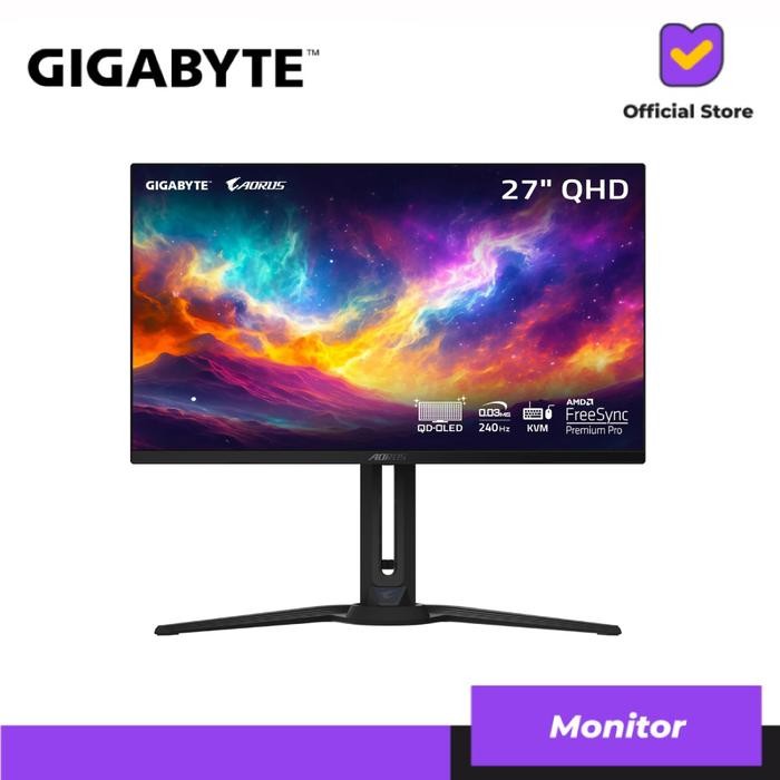 Gambar GIGABYTE AORUS FO27Q3 | 27" QHD OLED 360Hz 0.03ms Gaming Monitor dari Lezz Computech Kota Administrasi Jakarta Utara Tokopedia