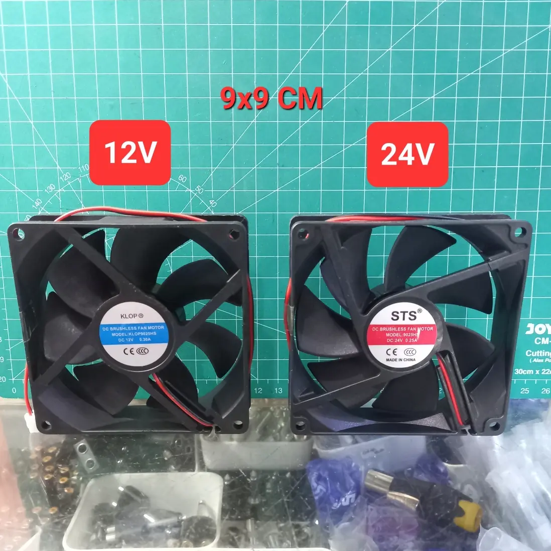 Cooling Fan Kipas DC 12V 24V 9x9 CM