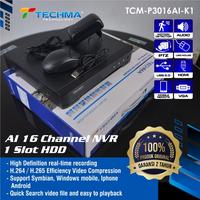 Gambar TECHMA 9CH NETWORK VIDEO RECORDING TCM-P3009AI - NVR9CH dari JMEDIA DISTRIBUTOR Kota Semarang 2 Tokopedia
