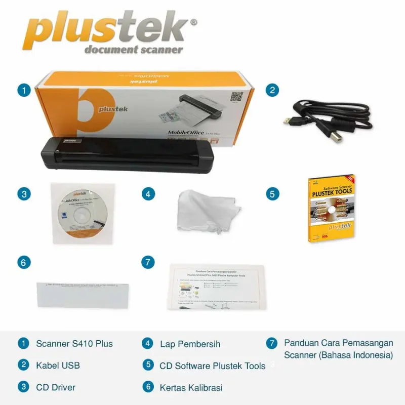 Scanner Plustek MobileOffice S410 Plus -Folio/Legal/F4- 9 Detik/Lembar 4