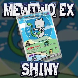 KARTU POKEMON TCG HOLOGRAM ENGLISH VERSION - MEWTWO SHINY (CHIBI) EX