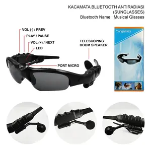 KACAMATA BLUETOOTH ANTI RADIASI MUSICAL SUNGLASSES KACA MATA SMART GLASSES WIRELESS