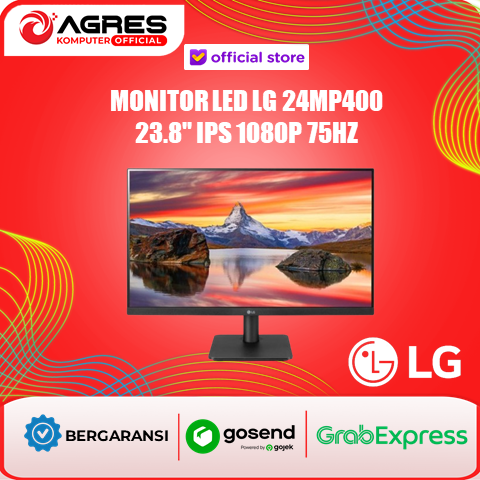 Gambar Monitor LED LG 24MP400 23.8" IPS 1080p 75Hz VGA HDMI 5ms FreeSync Vesa 75x75 dari Agres Komputer Official Kota Administrasi Jakarta Utara Tokopedia