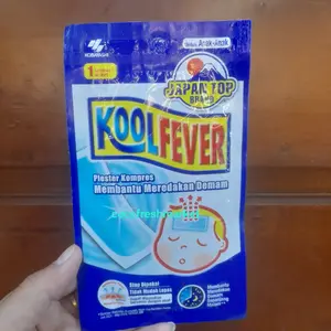 jual plester kompres kool fever bantu ringan panas  demam pcs