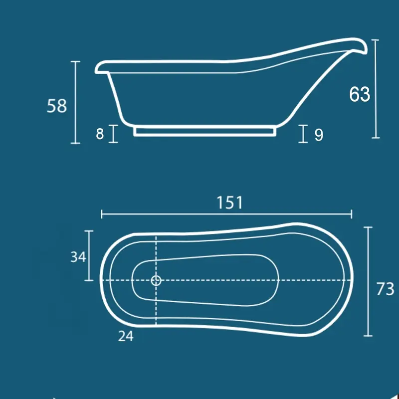 BIG SALE BATHTUB STANDING PAULINE GOLD 4